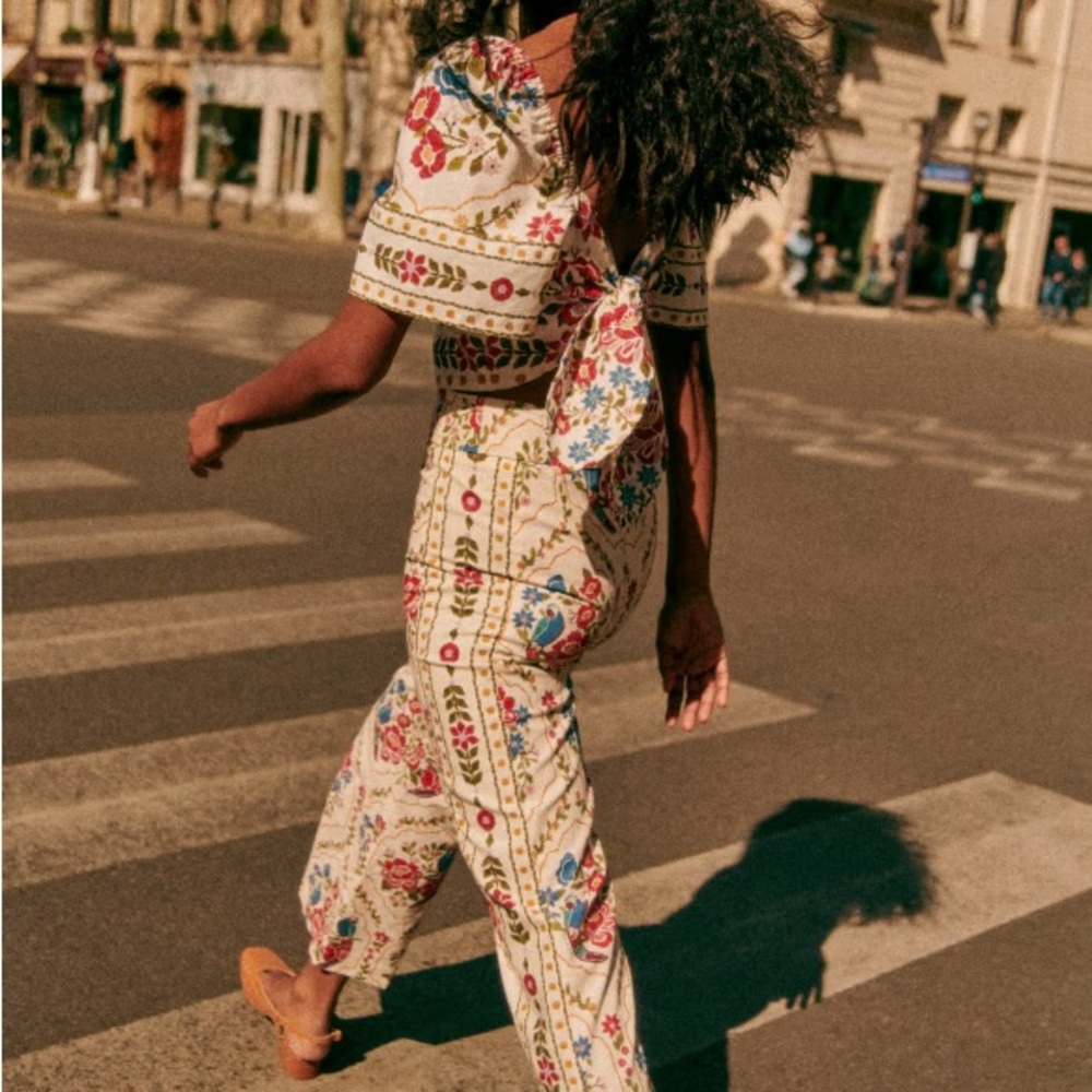 NWT Sezane Tiago pants and Malia top both size 4 sold as a set